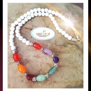 Lava/Chakra Bead Necklace